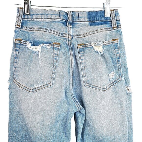 Abercrombie & Fitch Curve Love Ankle Straight Ultra High Rise Denim Jeans 2s - Picture 6 of 12